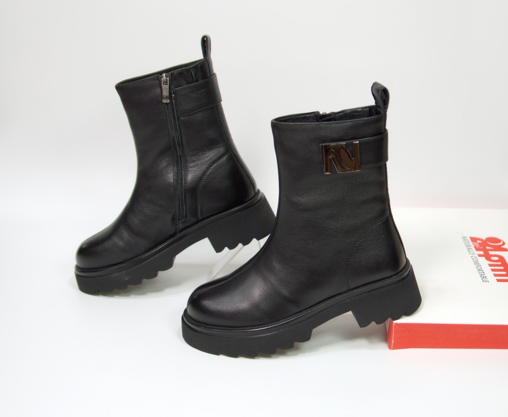 Ботинки зимние  W2-6221-00M black